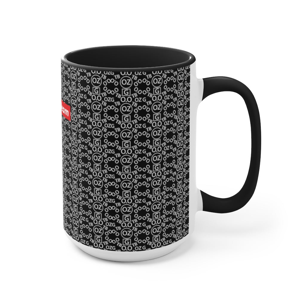 Black Triple Beam Accent Mug