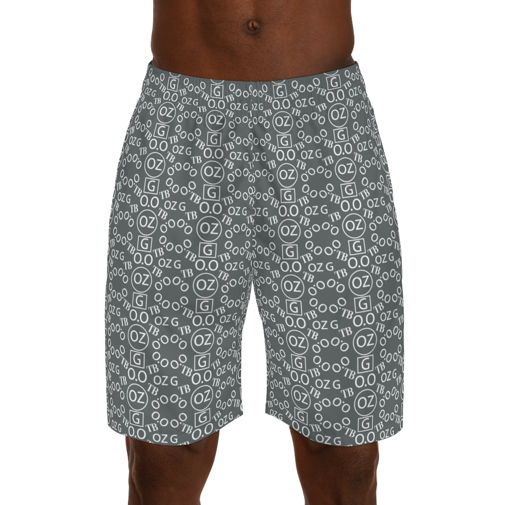 Dark Grey Triple Beam Men's Jogger Shorts