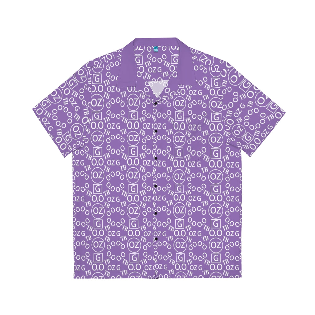 Light Purple Triple Beam Men's Hawaiian Shirt