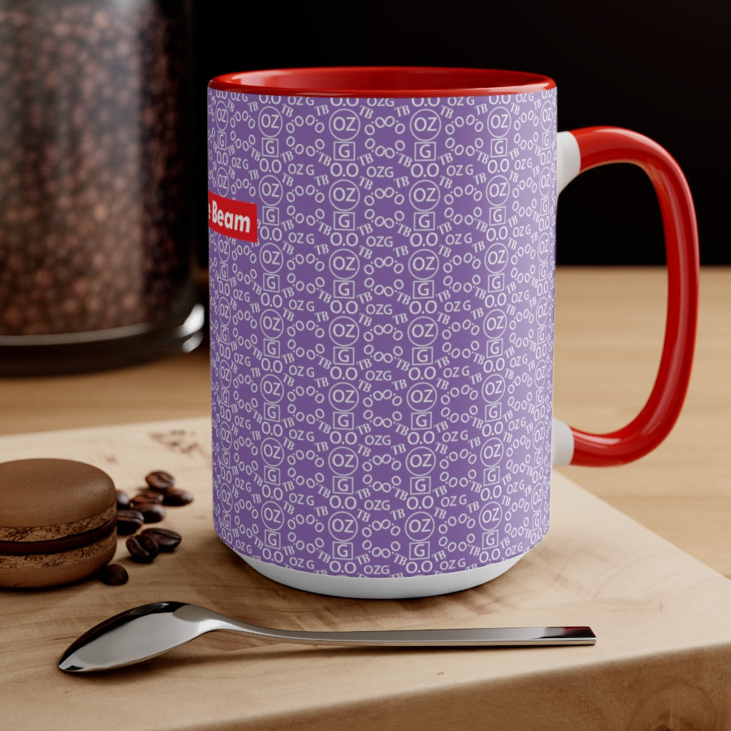 Light Purple Triple Beam Accent Mug