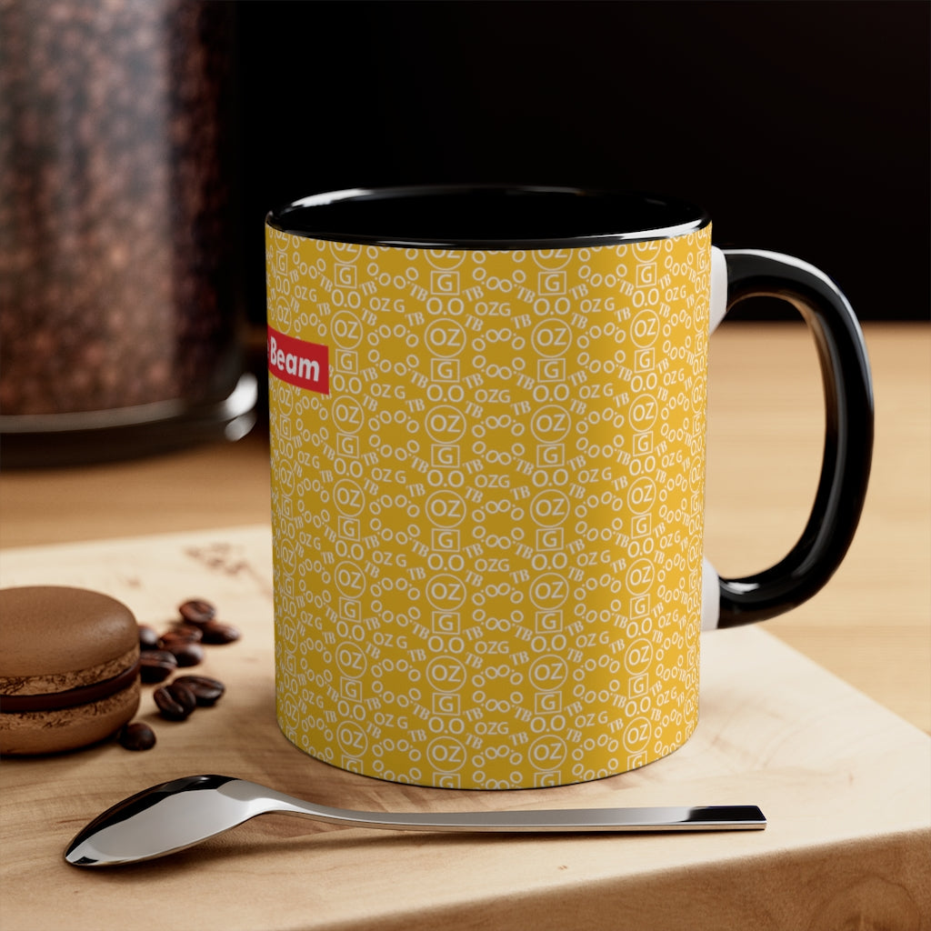 Yellow Triple Beam Accent Mug