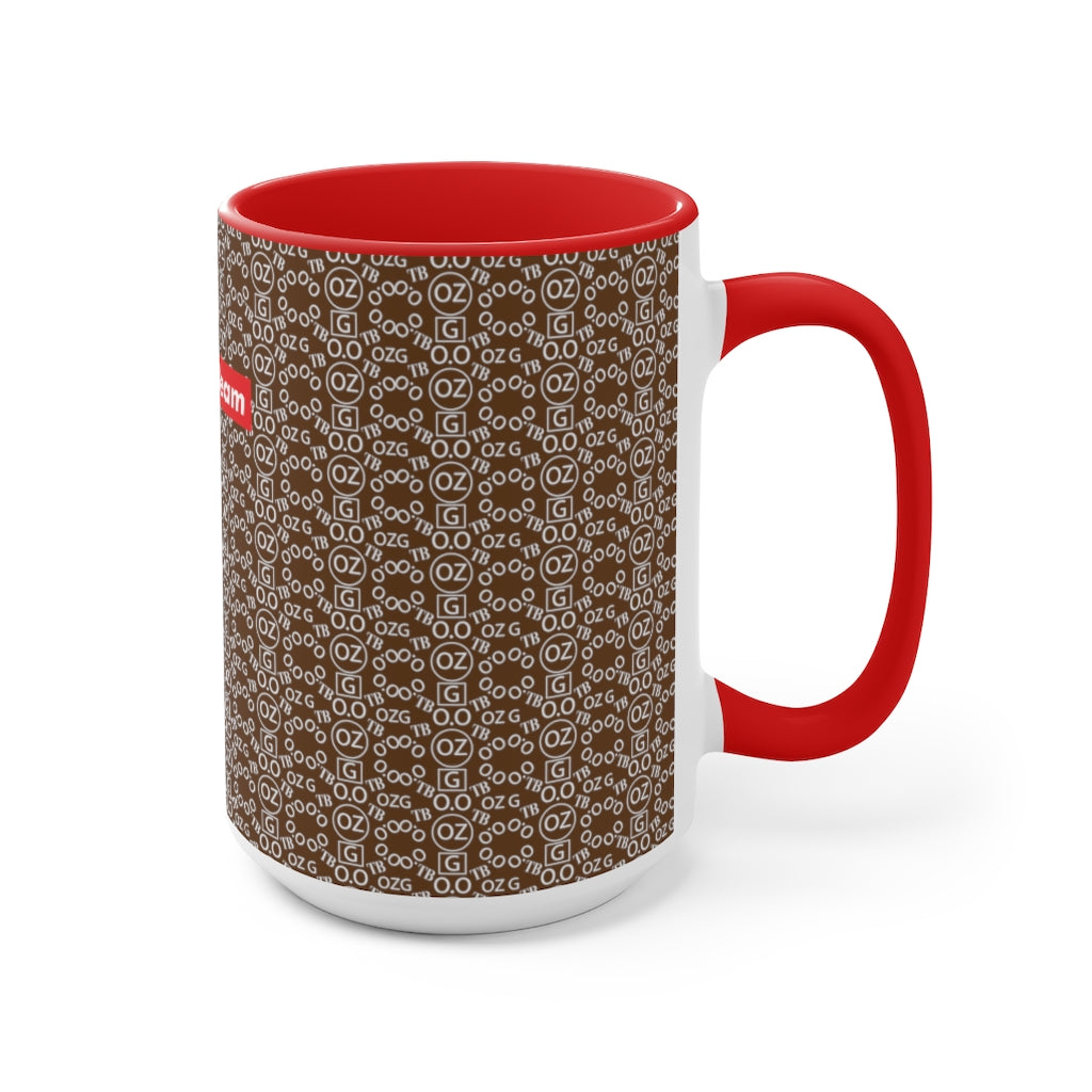 Brown Triple Beam Accent Mug