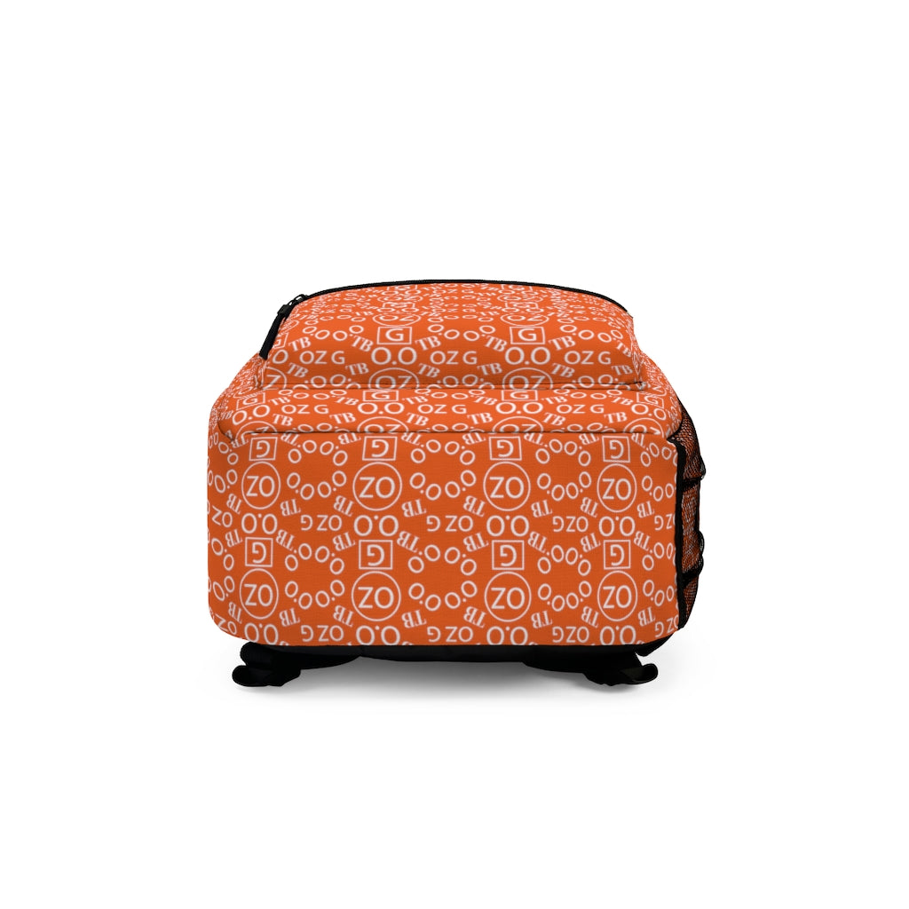 Orange Triple Beam Backpack