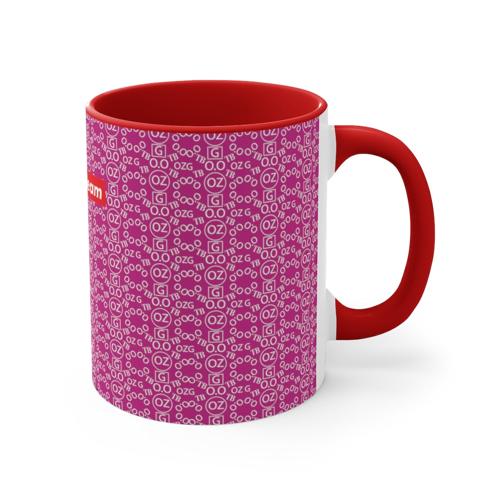 Pink Triple Beam Accent Mug