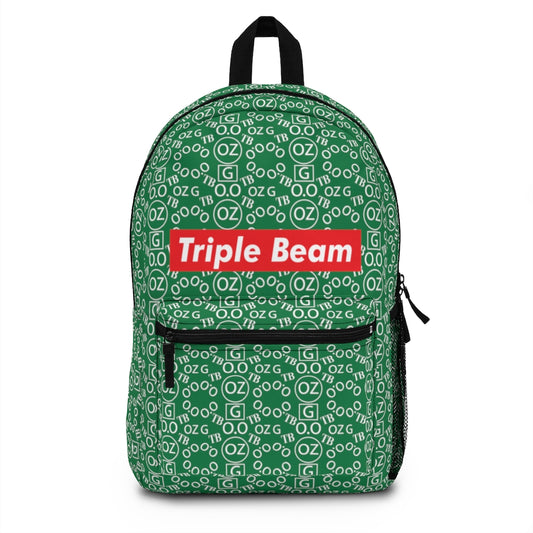 Dark Green Triple Beam Backpack