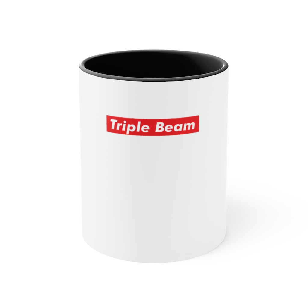 White Triple Beam Accent Mug