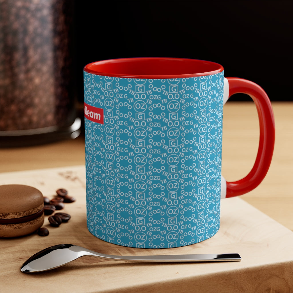 Turquoise Triple Beam Accent Mug