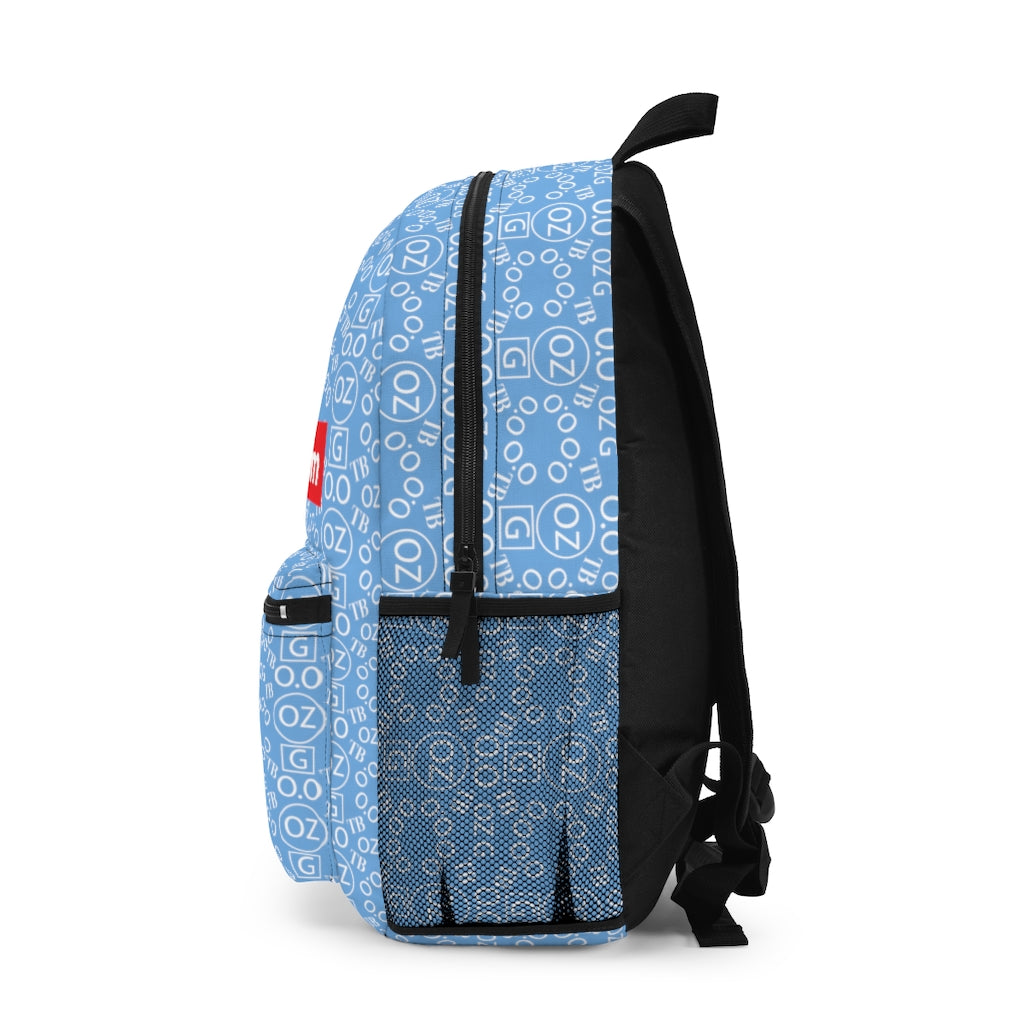 Light Blue Triple Beam Backpack