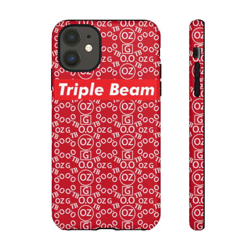 Dark Red Triple Beam Tough Cases