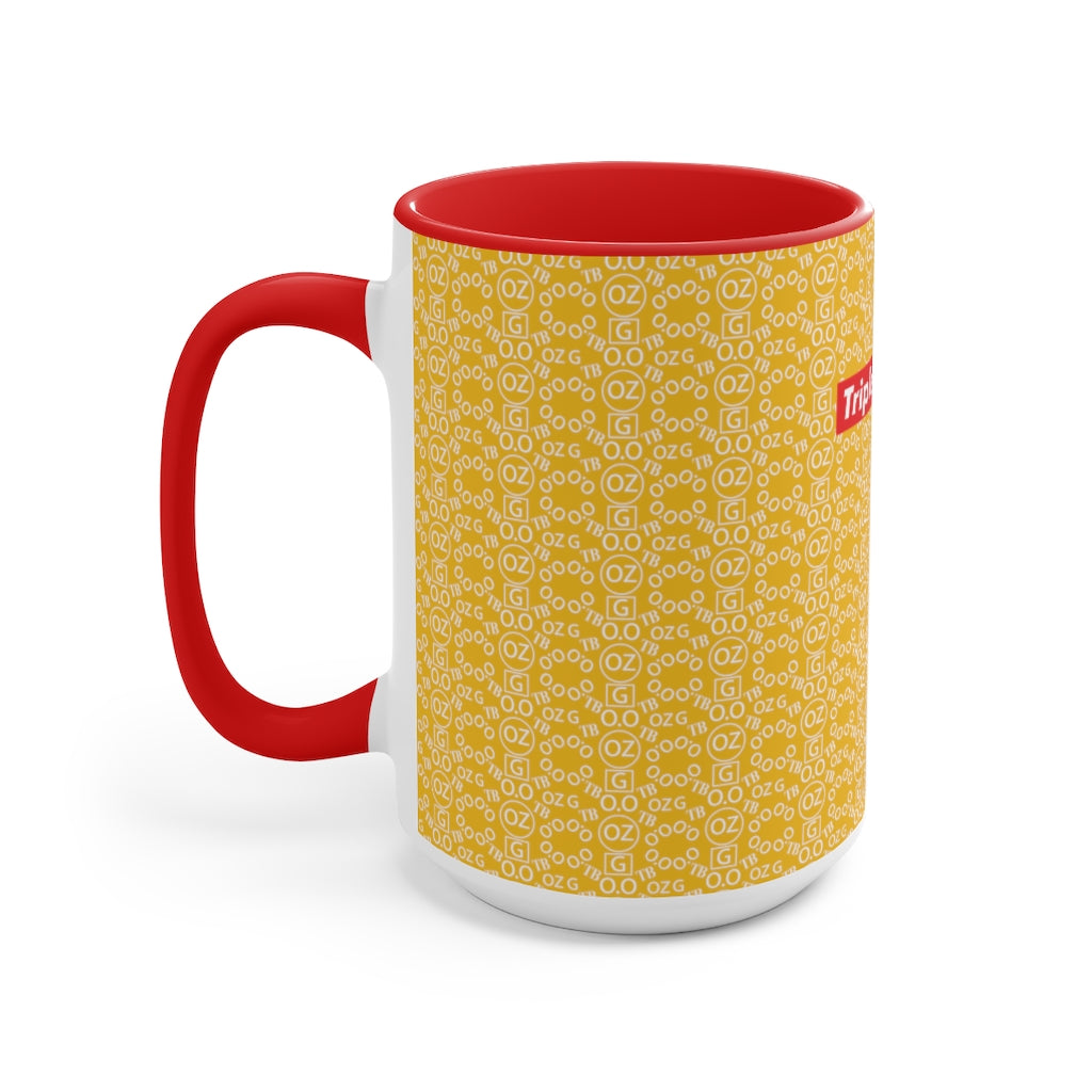 Yellow Triple Beam Accent Mug