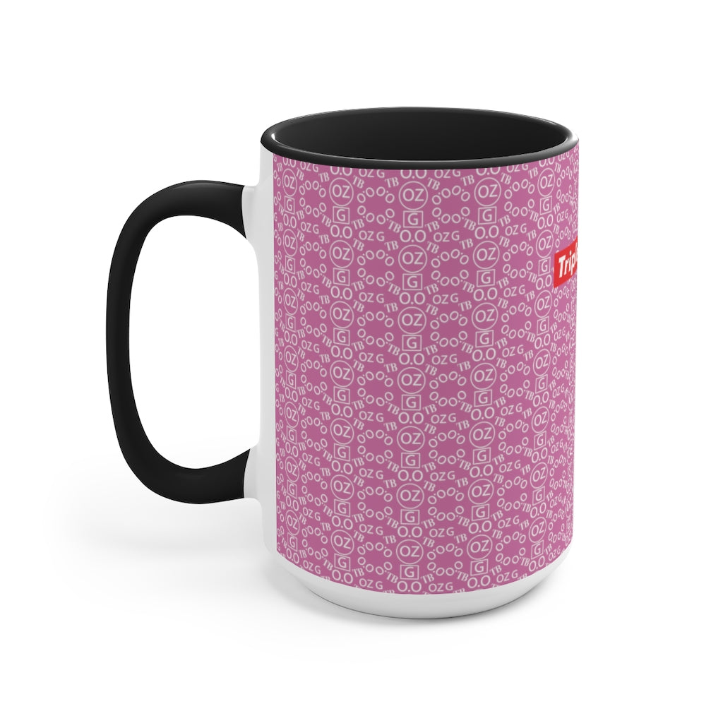 Light Pink Triple Beam Accent Mug