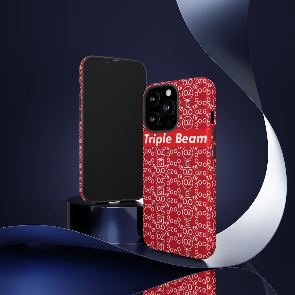 Dark Red Triple Beam Tough Cases