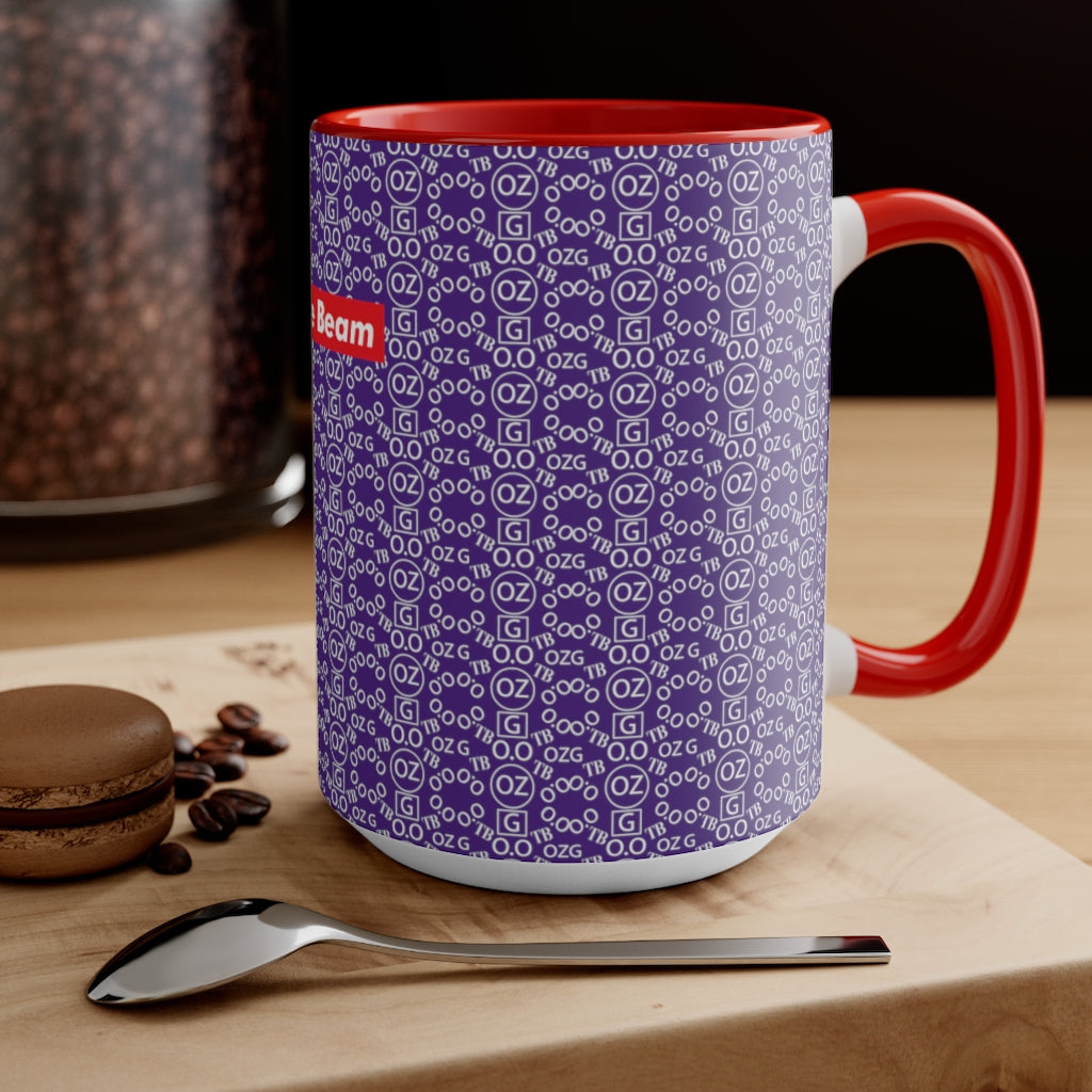 Purple Triple Beam Accent Mug