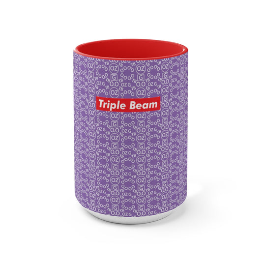 Light Purple Triple Beam Accent Mug