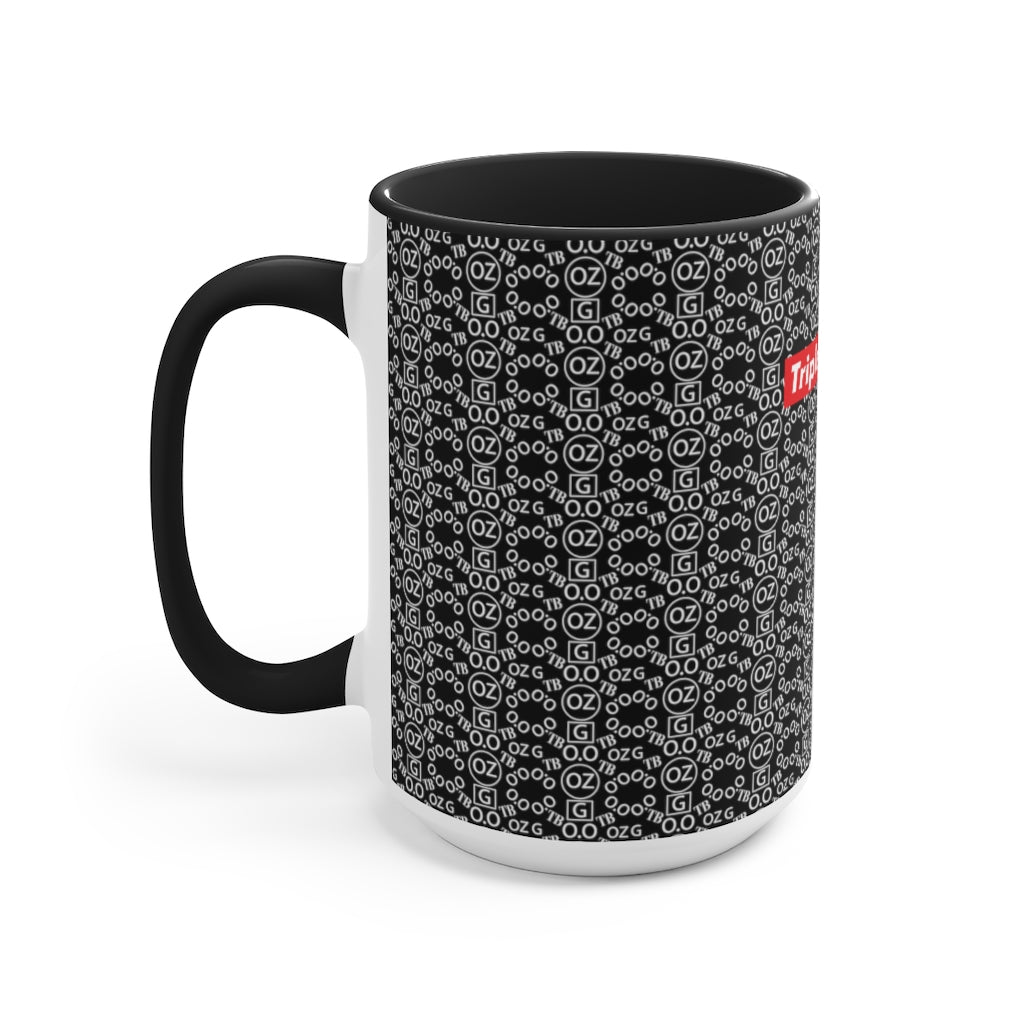 Black Triple Beam Accent Mug