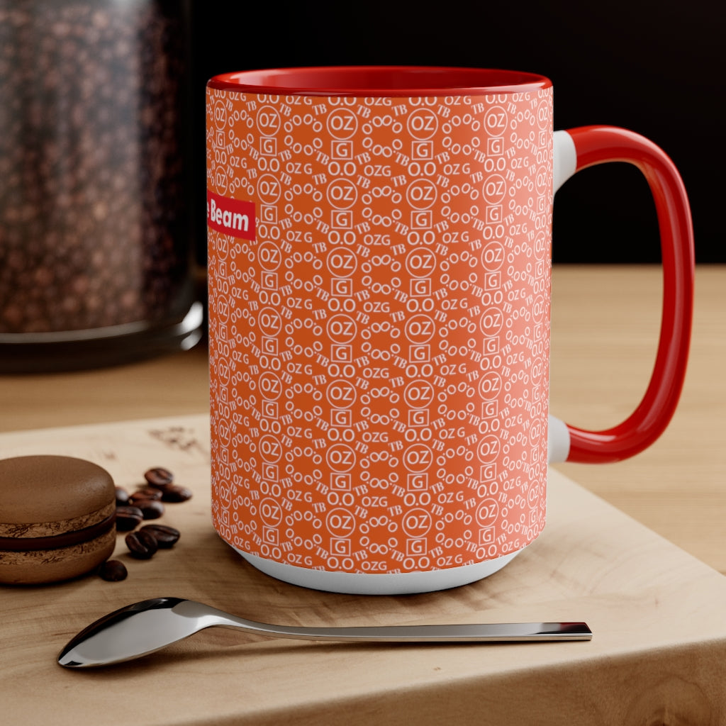 Orange Triple Beam Accent Mug