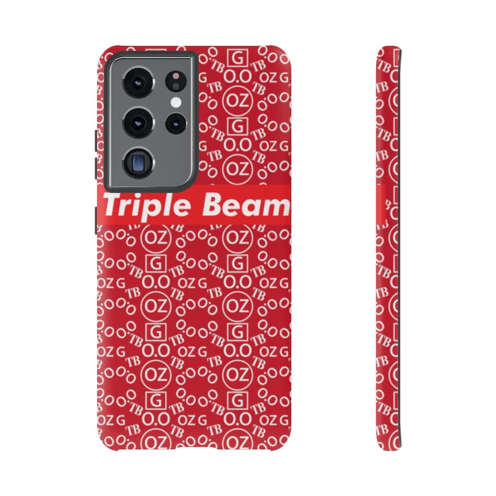 Dark Red Triple Beam Tough Cases