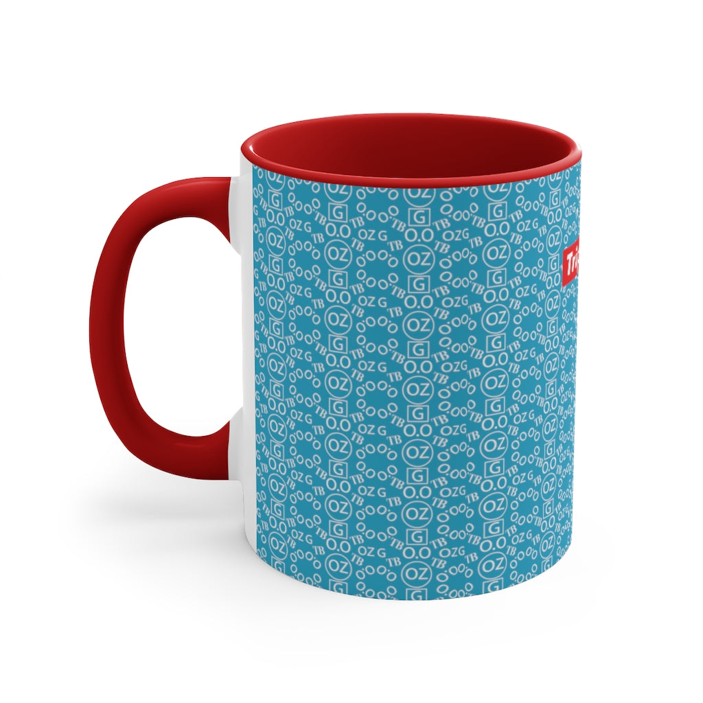 Turquoise Triple Beam Accent Mug