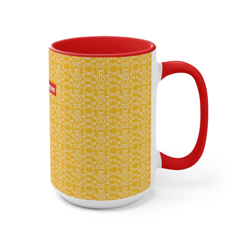 Yellow Triple Beam Accent Mug