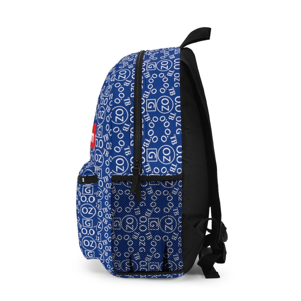 Dark Blue Triple Beam Backpack