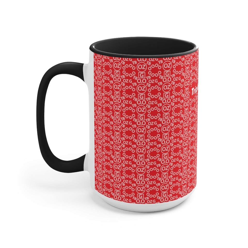 Red Triple Beam Accent Mug