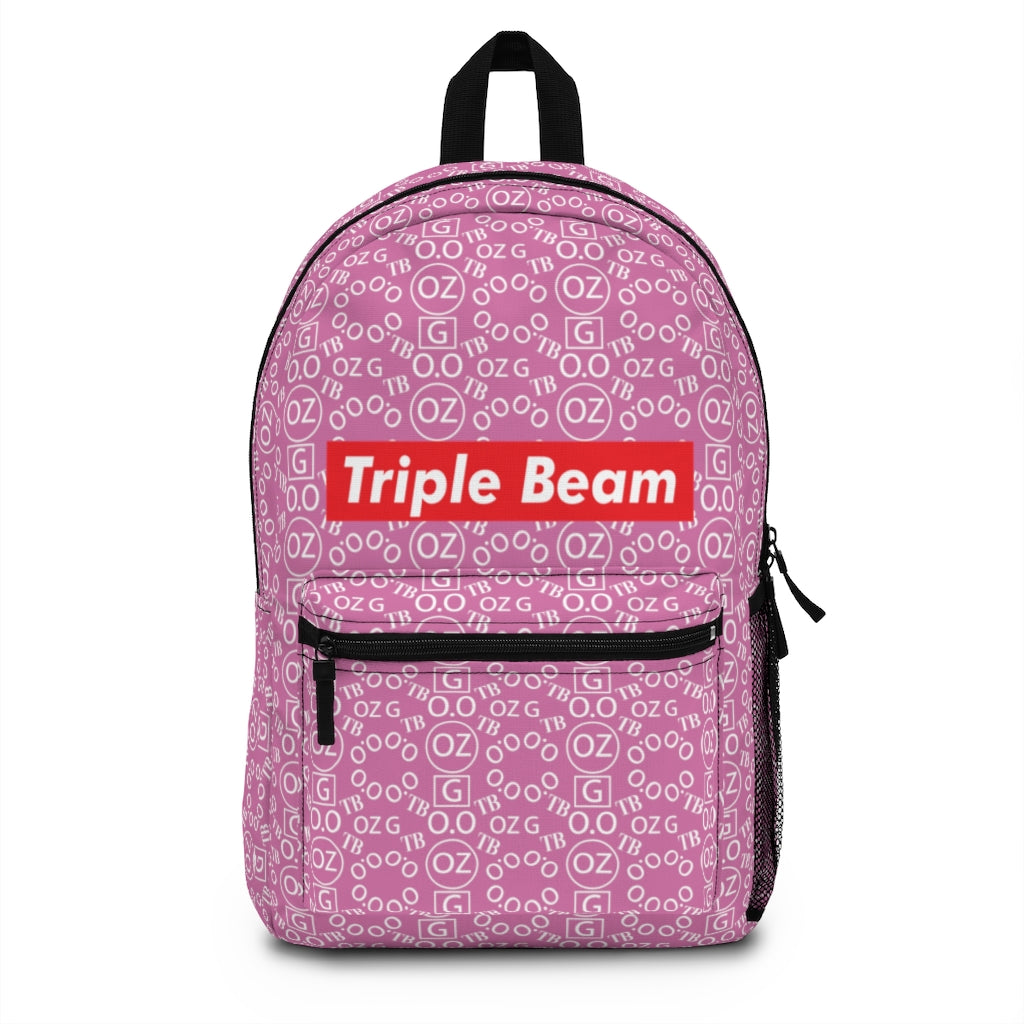 Light Pink Triple Beam Backpack