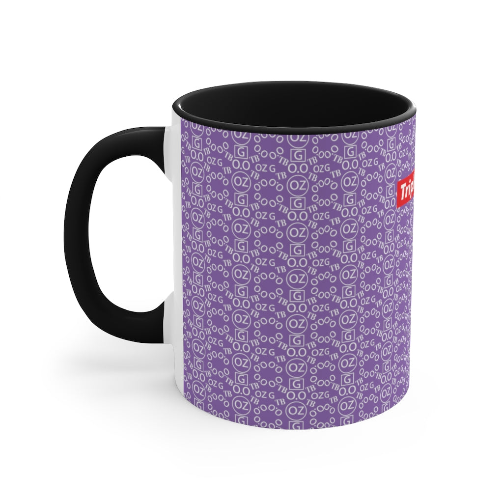 Light Purple Triple Beam Accent Mug