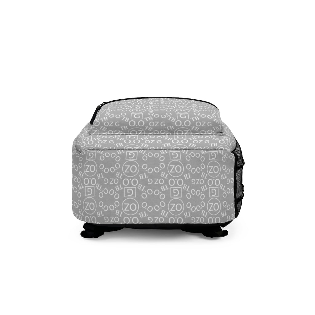 Light Grey Triple Beam Backpack