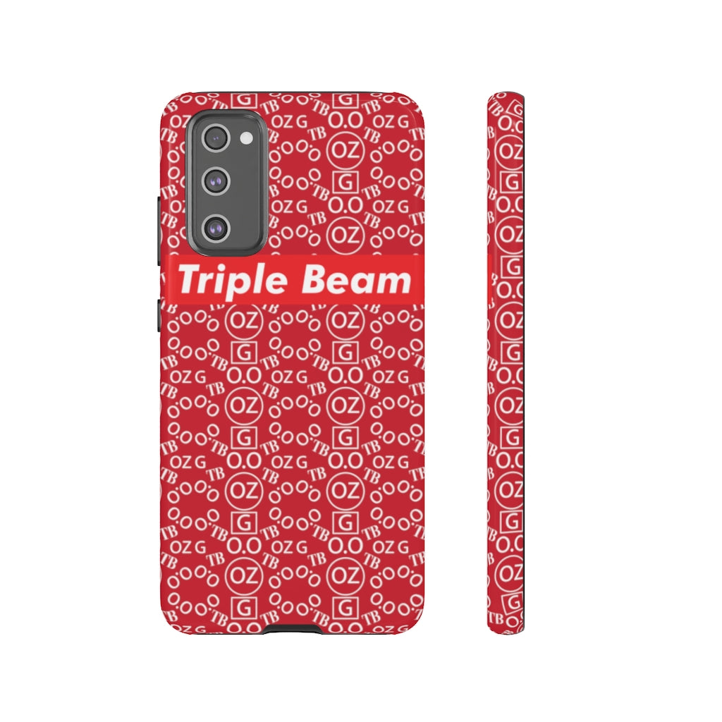 Dark Red Triple Beam Tough Cases