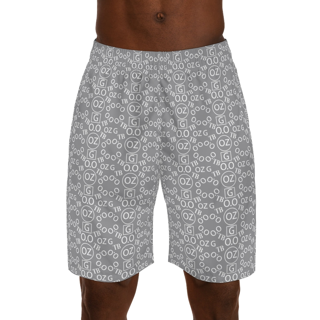 Grey Triple Beam Men's Jogger Shorts