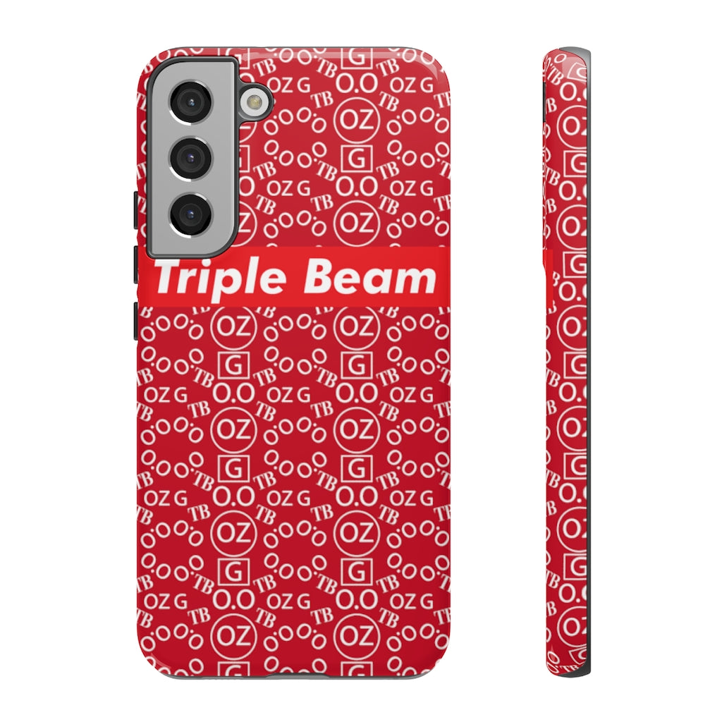 Dark Red Triple Beam Tough Cases