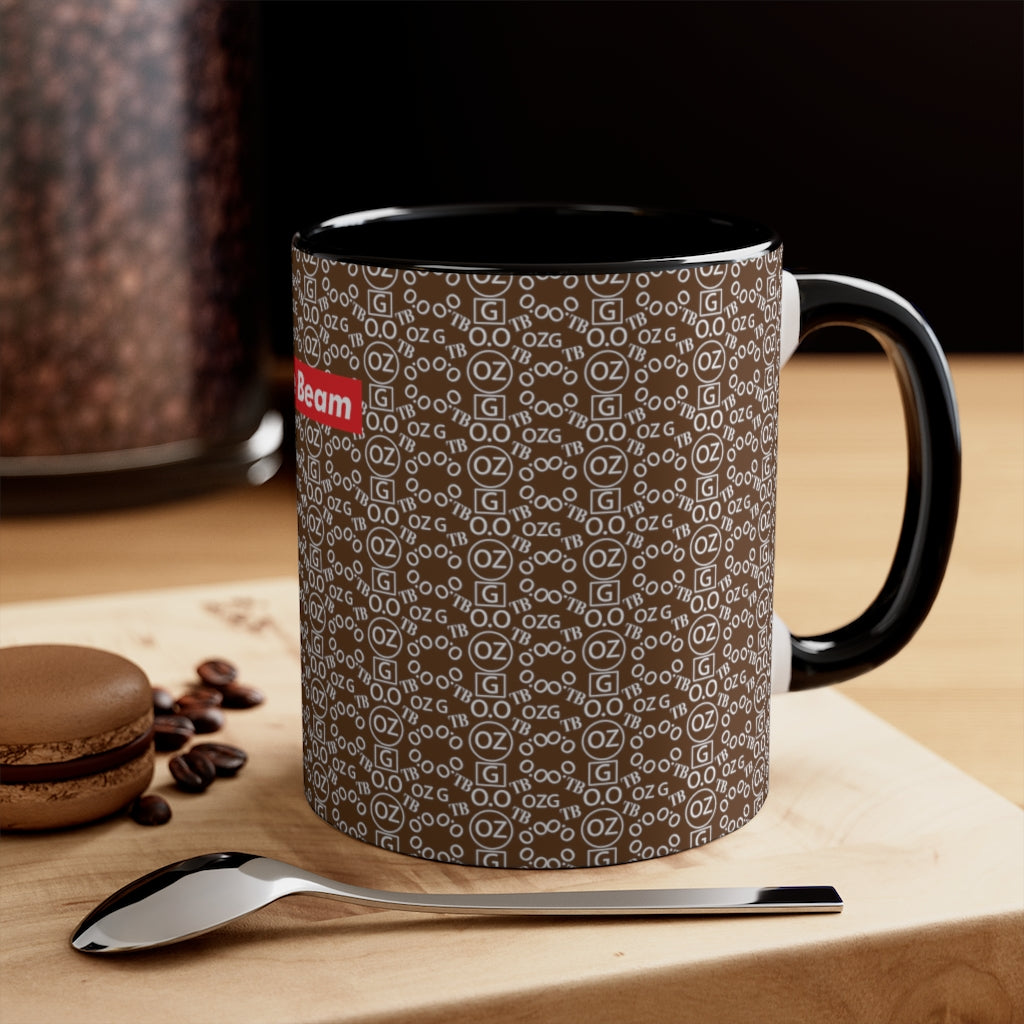 Brown Triple Beam Accent Mug