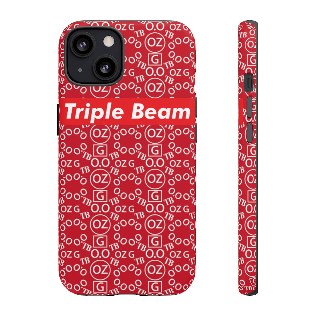 Dark Red Triple Beam Tough Cases