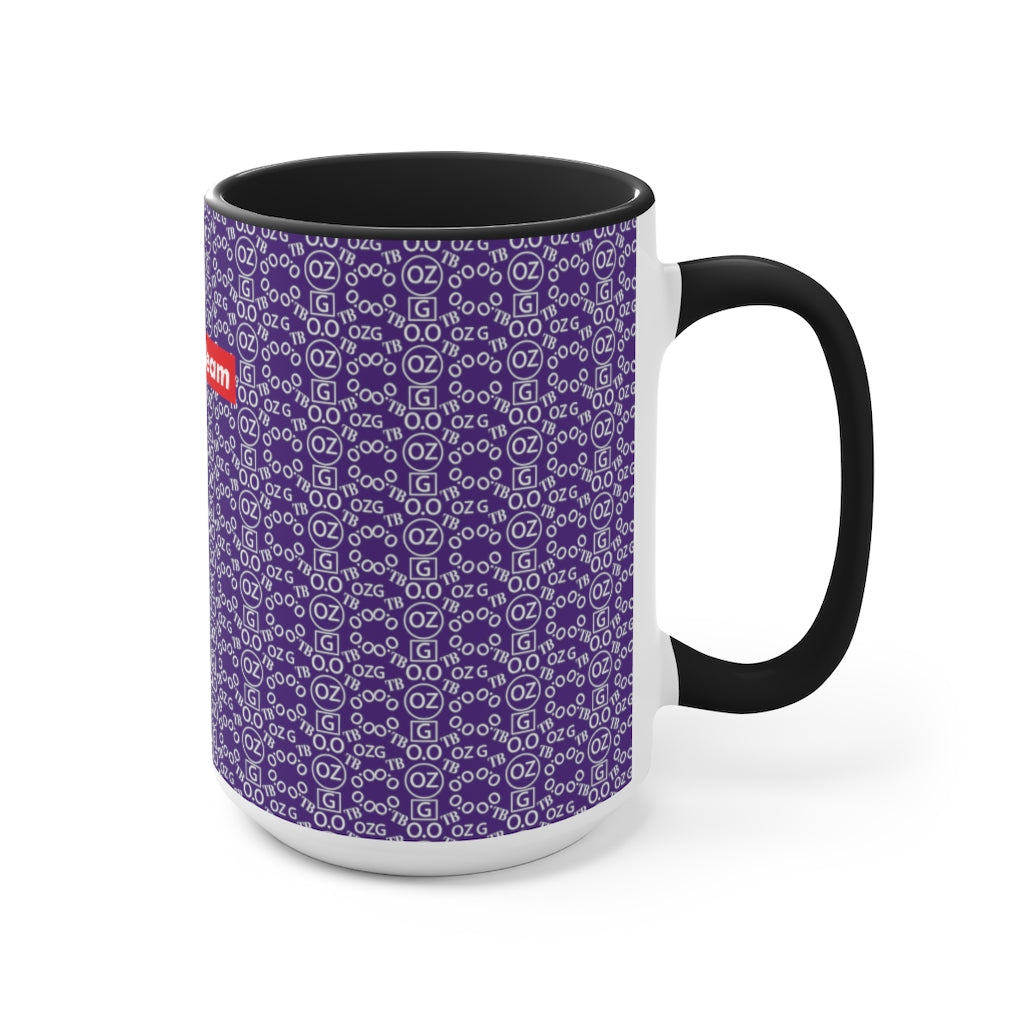 Purple Triple Beam Accent Mug