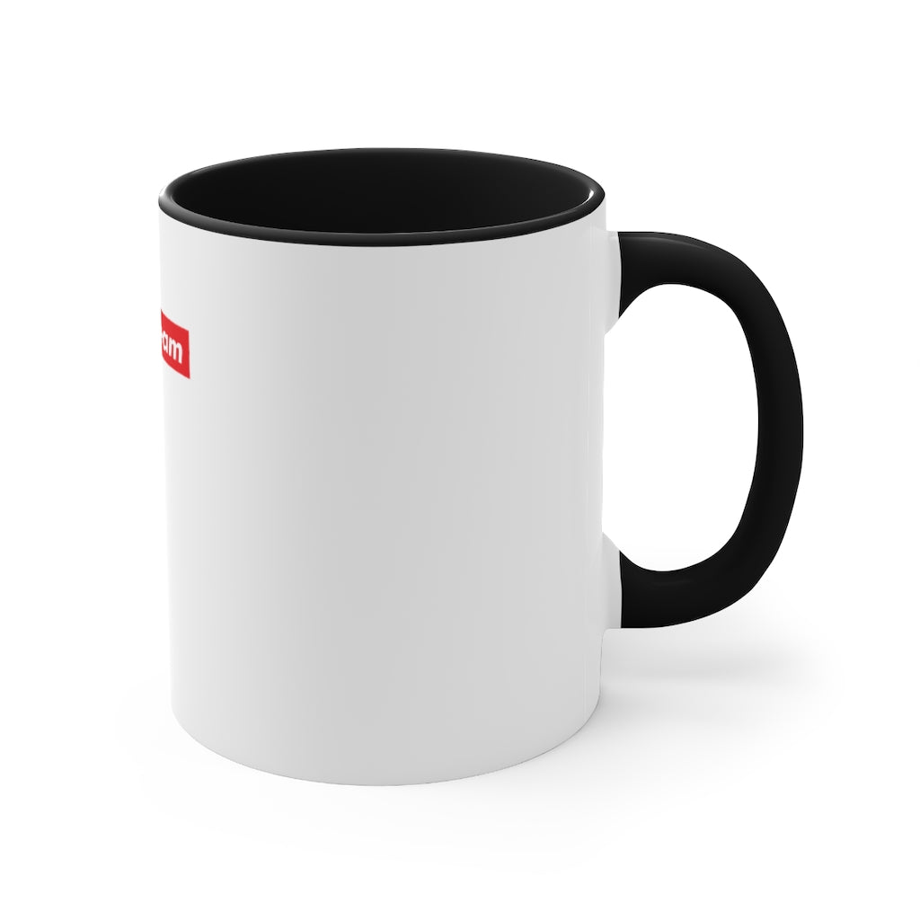 White Triple Beam Accent Mug