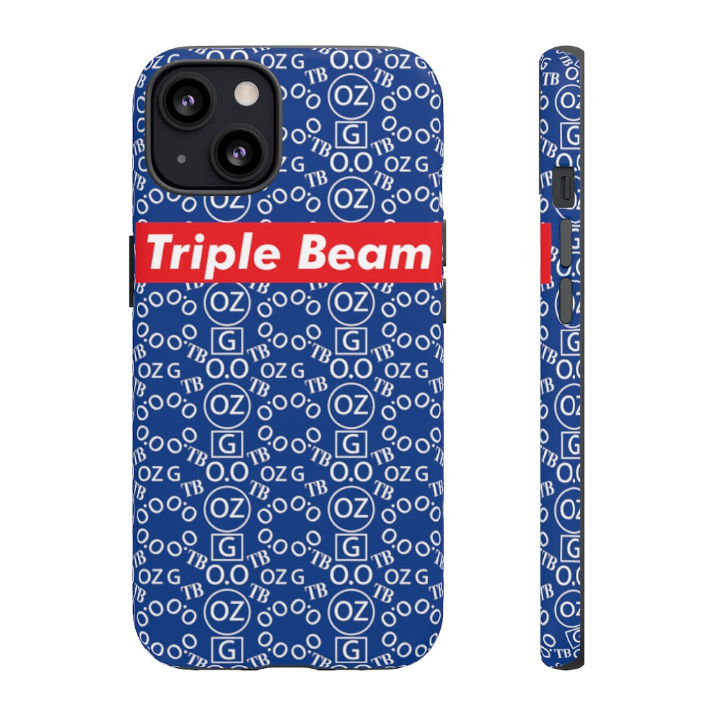 Dark Blue Triple Beam Tough Cases