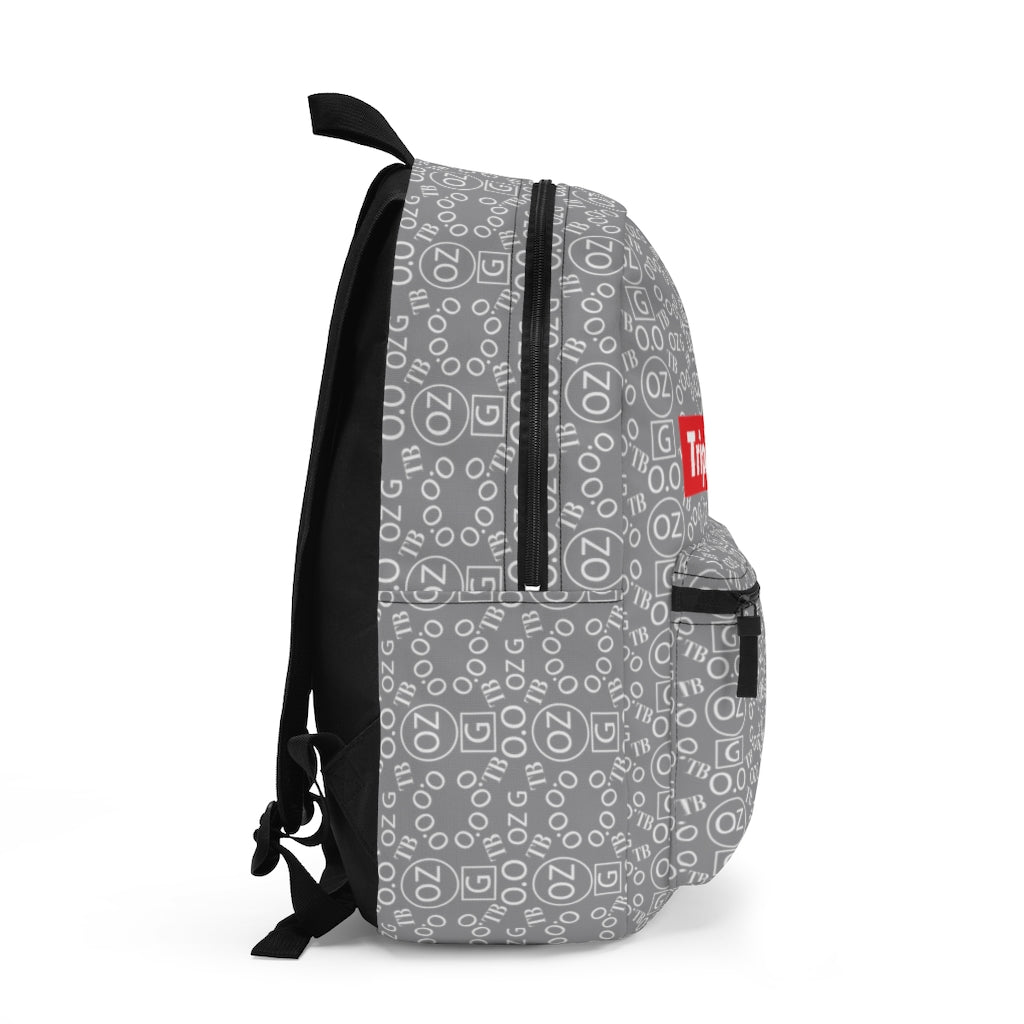 Grey Triple Beam Backpack