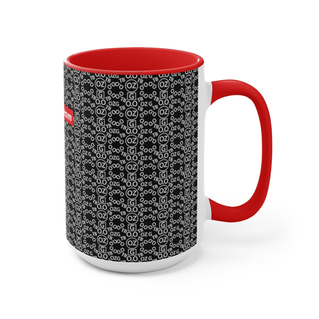 Black Triple Beam Accent Mug