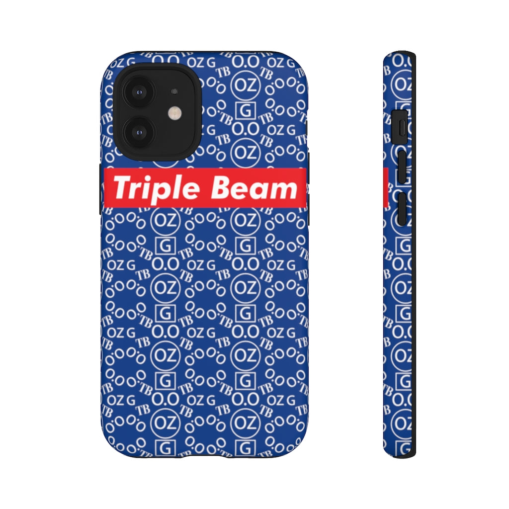 Dark Blue Triple Beam Tough Cases