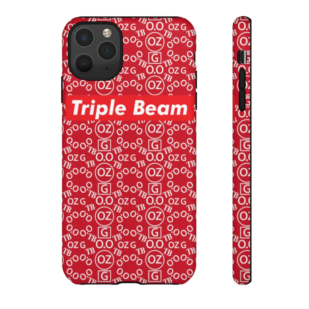 Dark Red Triple Beam Tough Cases