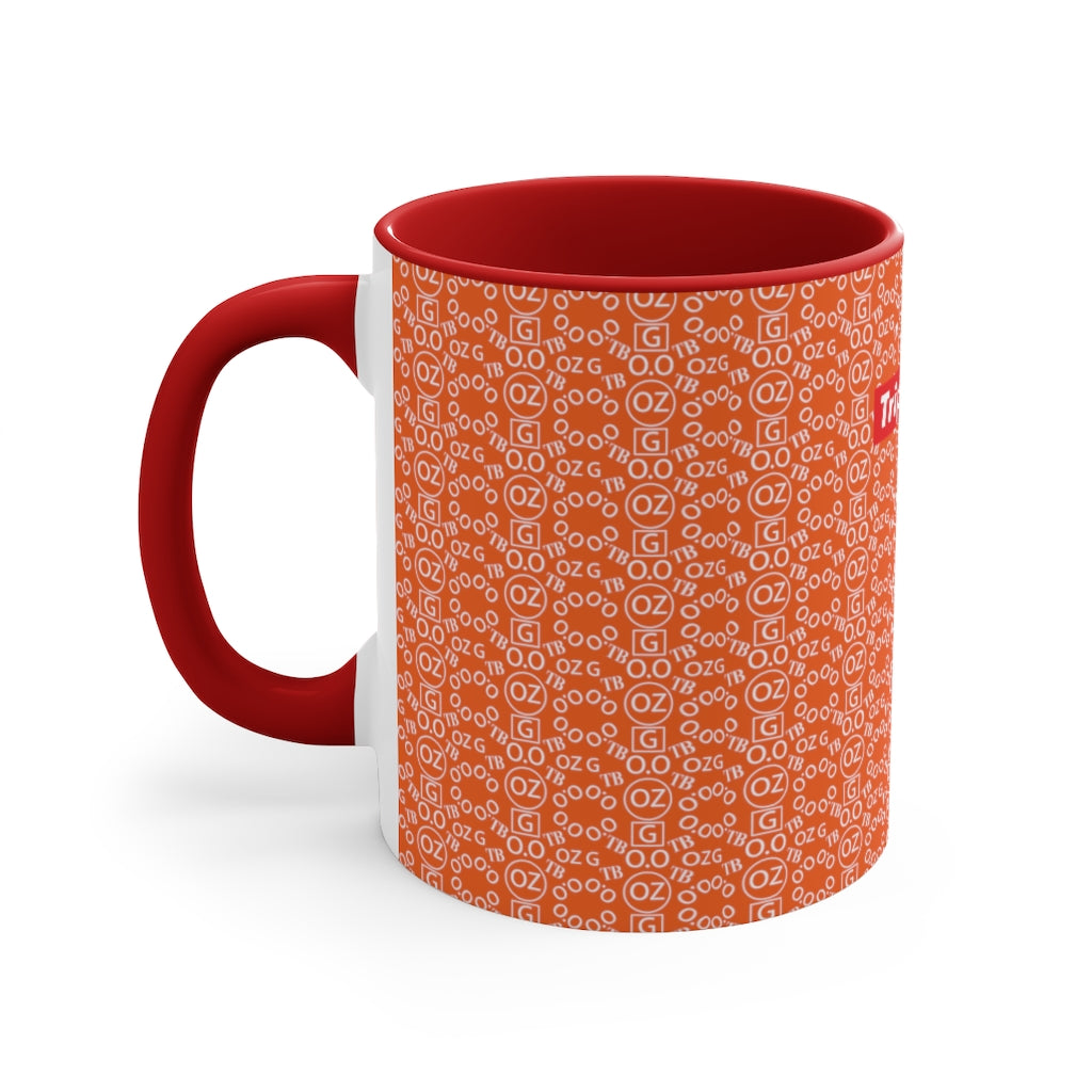 Orange Triple Beam Accent Mug