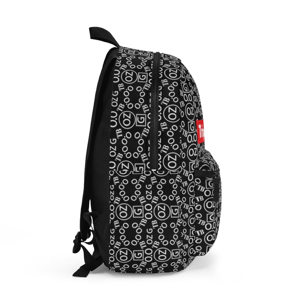 Black Triple Beam Backpack