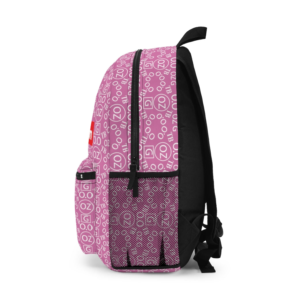 Light Pink Triple Beam Backpack