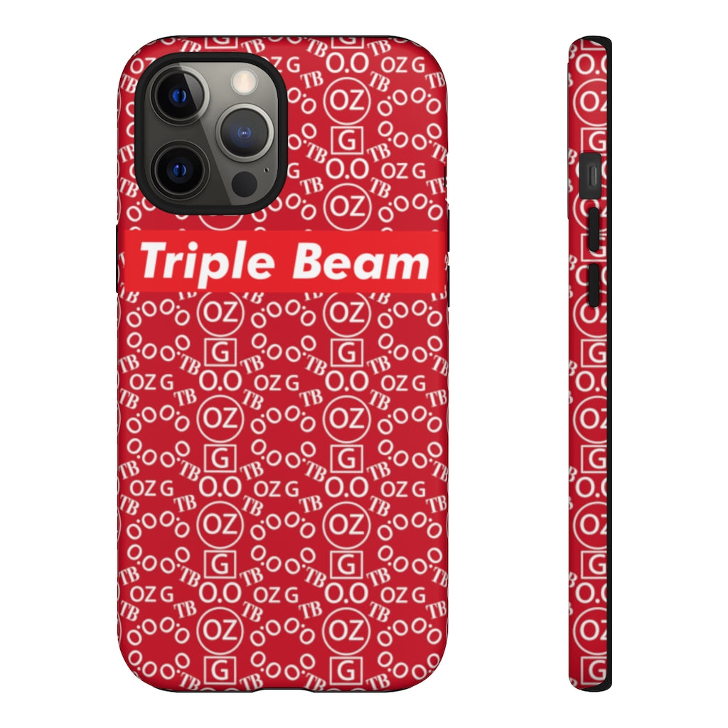 Dark Red Triple Beam Tough Cases