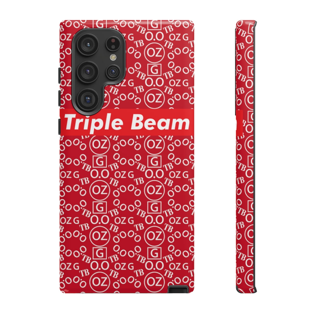 Dark Red Triple Beam Tough Cases