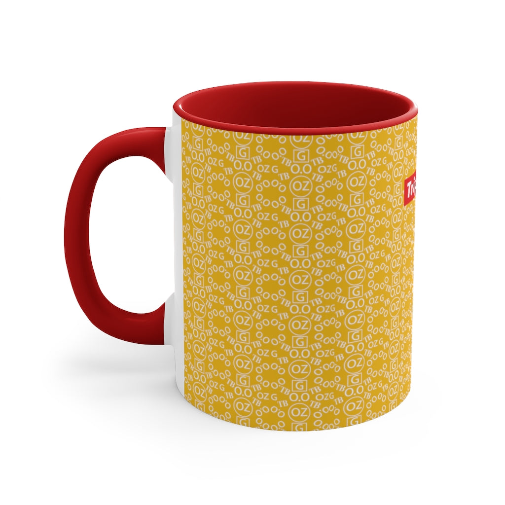 Yellow Triple Beam Accent Mug