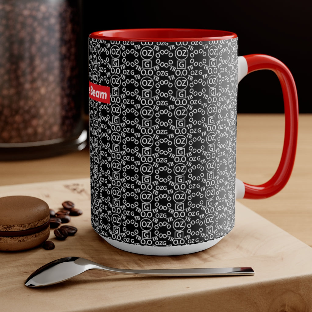 Black Triple Beam Accent Mug