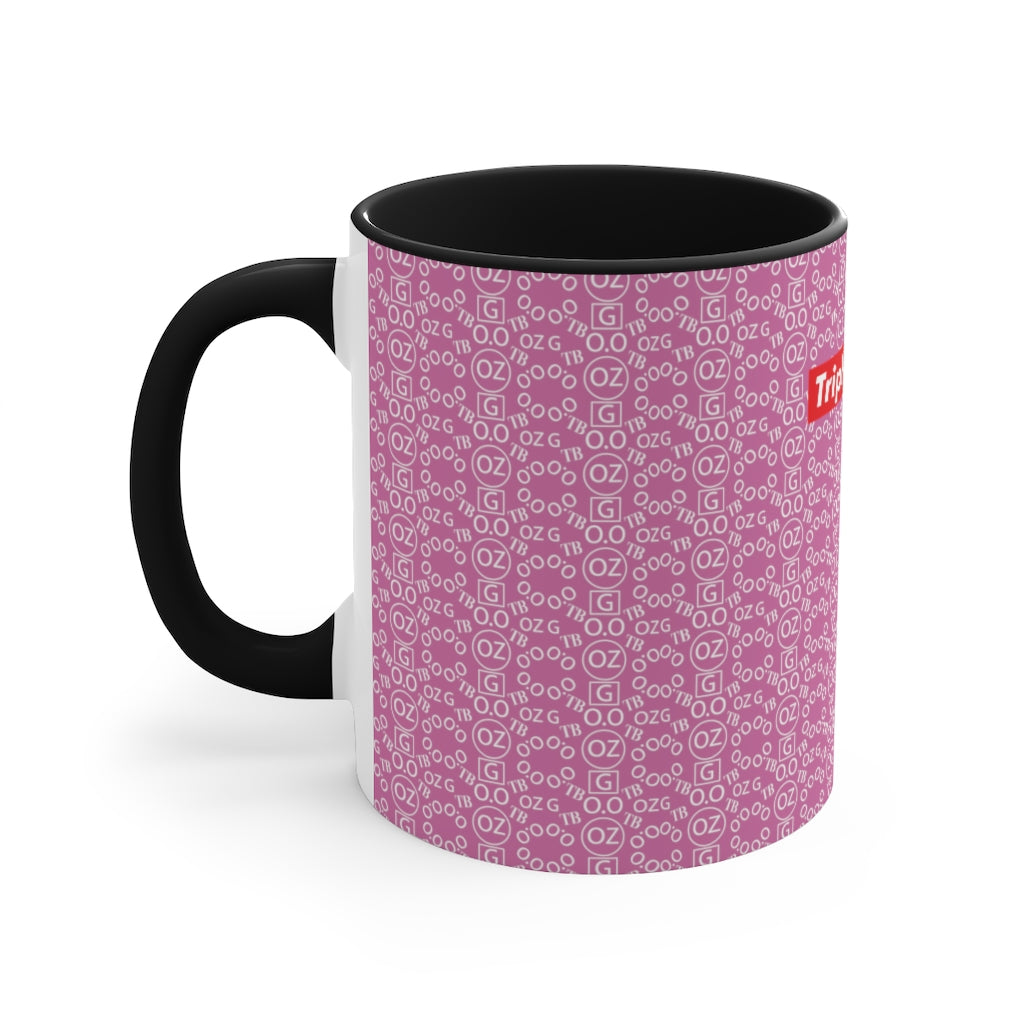 Light Pink Triple Beam Accent Mug