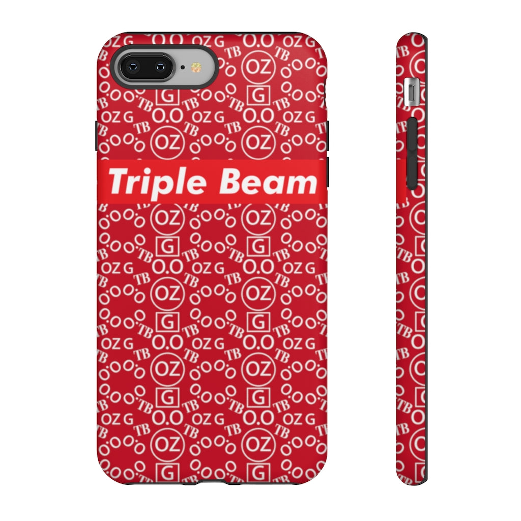 Dark Red Triple Beam Tough Cases