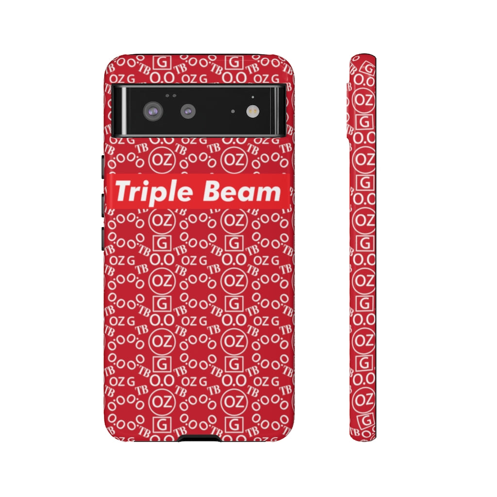 Dark Red Triple Beam Tough Cases